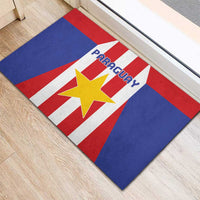 Paraguay Star Football Rubber Doormat Go Albirroja