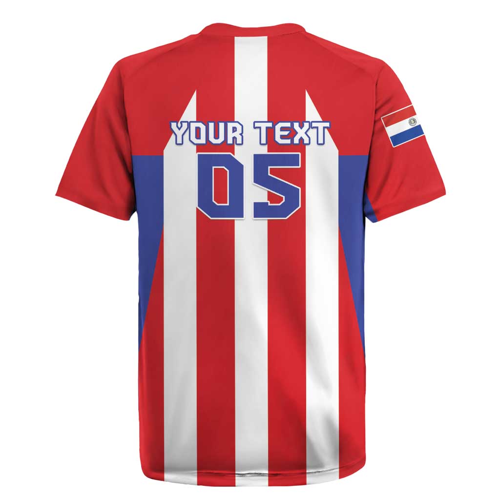 Custom Paraguay Star Football Rugby Jersey Go Albirroja