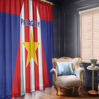 Paraguay Star Football Window Curtain Go Albirroja