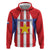 Custom Paraguay Star Football Zip Hoodie Go Albirroja