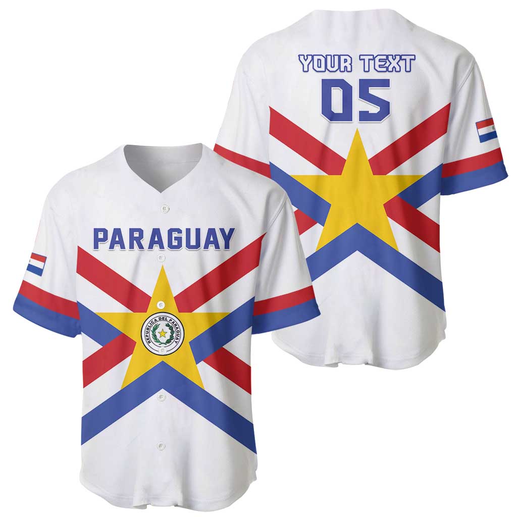 Custom Paraguay Football Baseball Jersey Unique Style