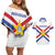 Custom Paraguay Football Couples Matching Off Shoulder Short Dress and Hawaiian Shirt Unique Style