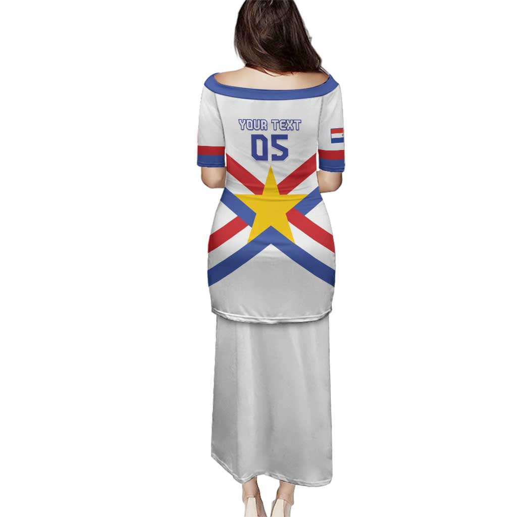 Custom Paraguay Football Family Matching Puletasi and Hawaiian Shirt Unique Style