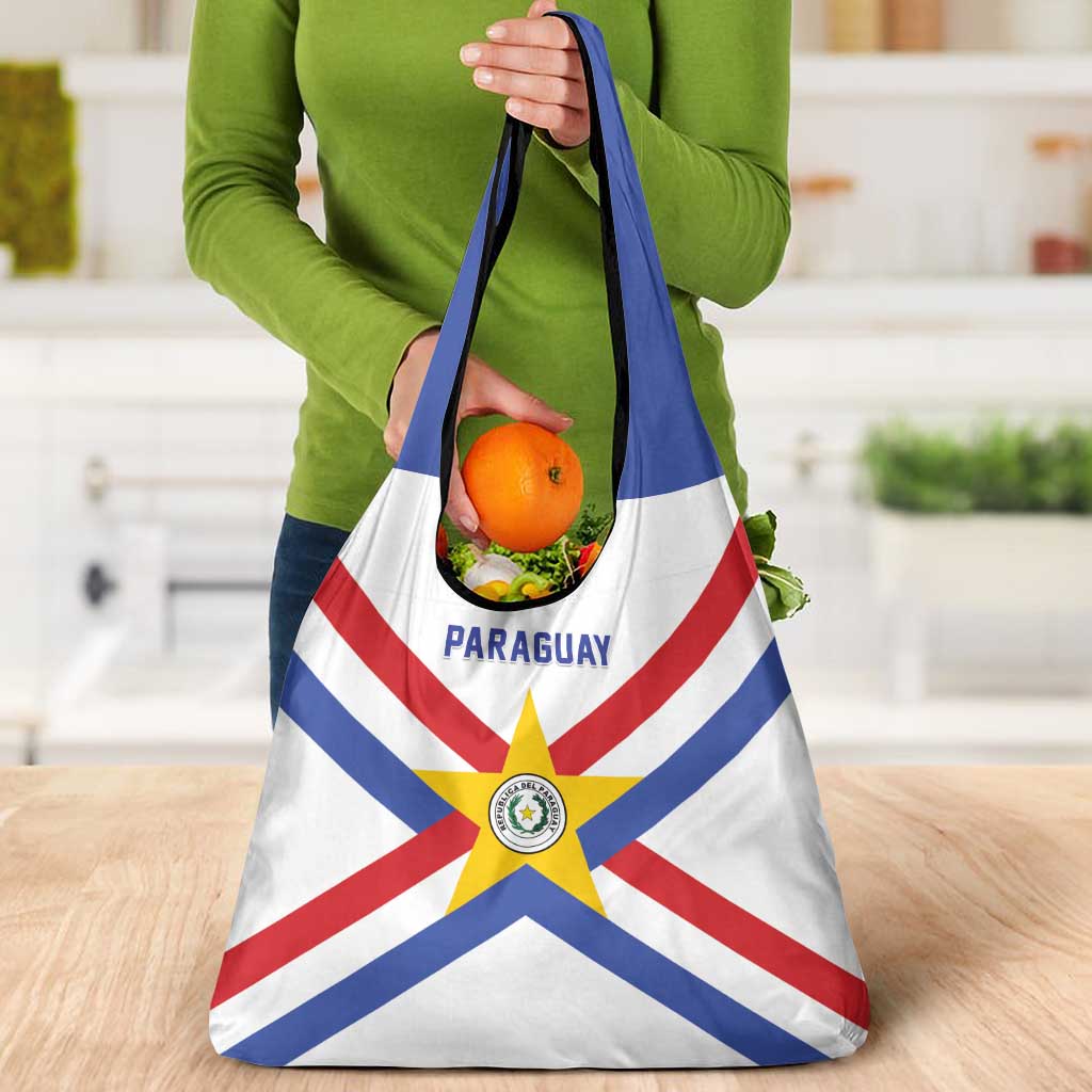 Paraguay Football Grocery Bag Unique Style
