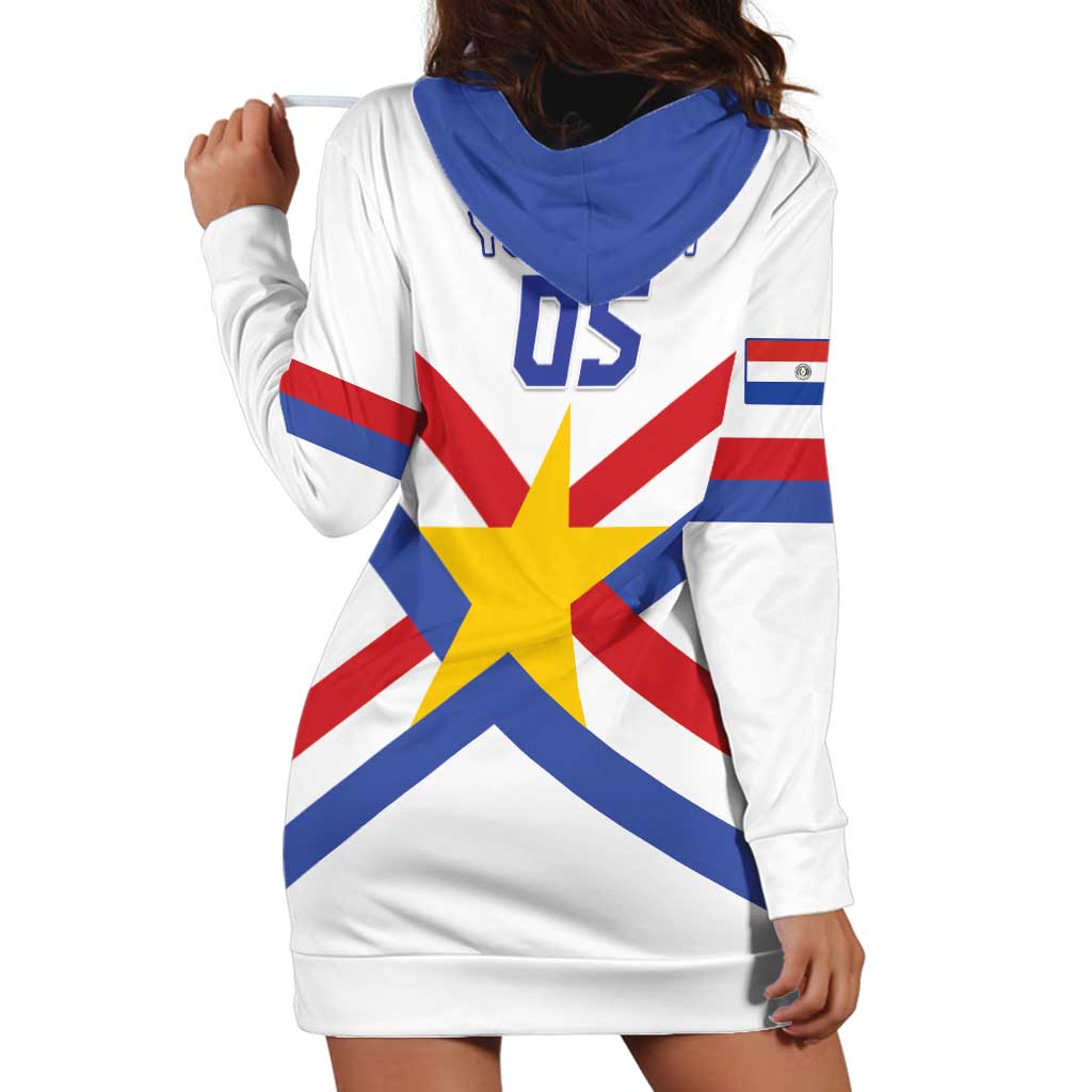 Custom Paraguay Football Hoodie Dress Unique Style