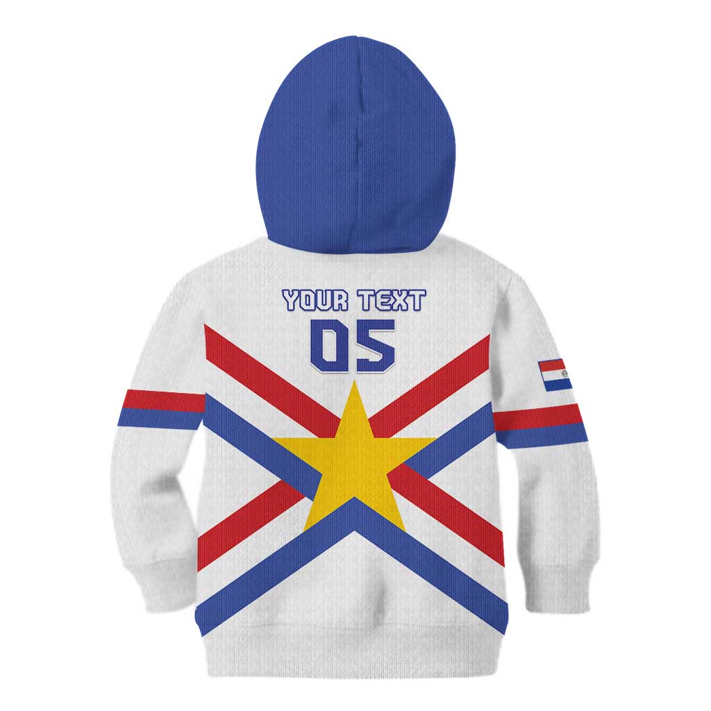 Custom Paraguay Football Kid Hoodie Unique Style