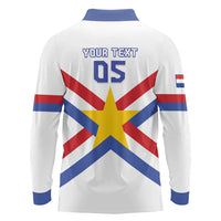Custom Paraguay Football Long Sleeve Polo Shirt Unique Style
