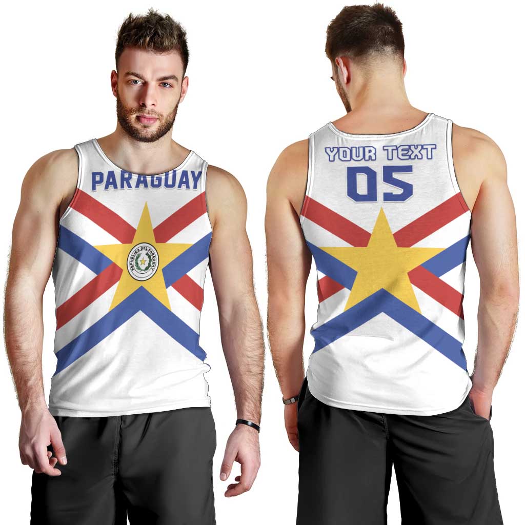 Custom Paraguay Football Men Tank Top Unique Style