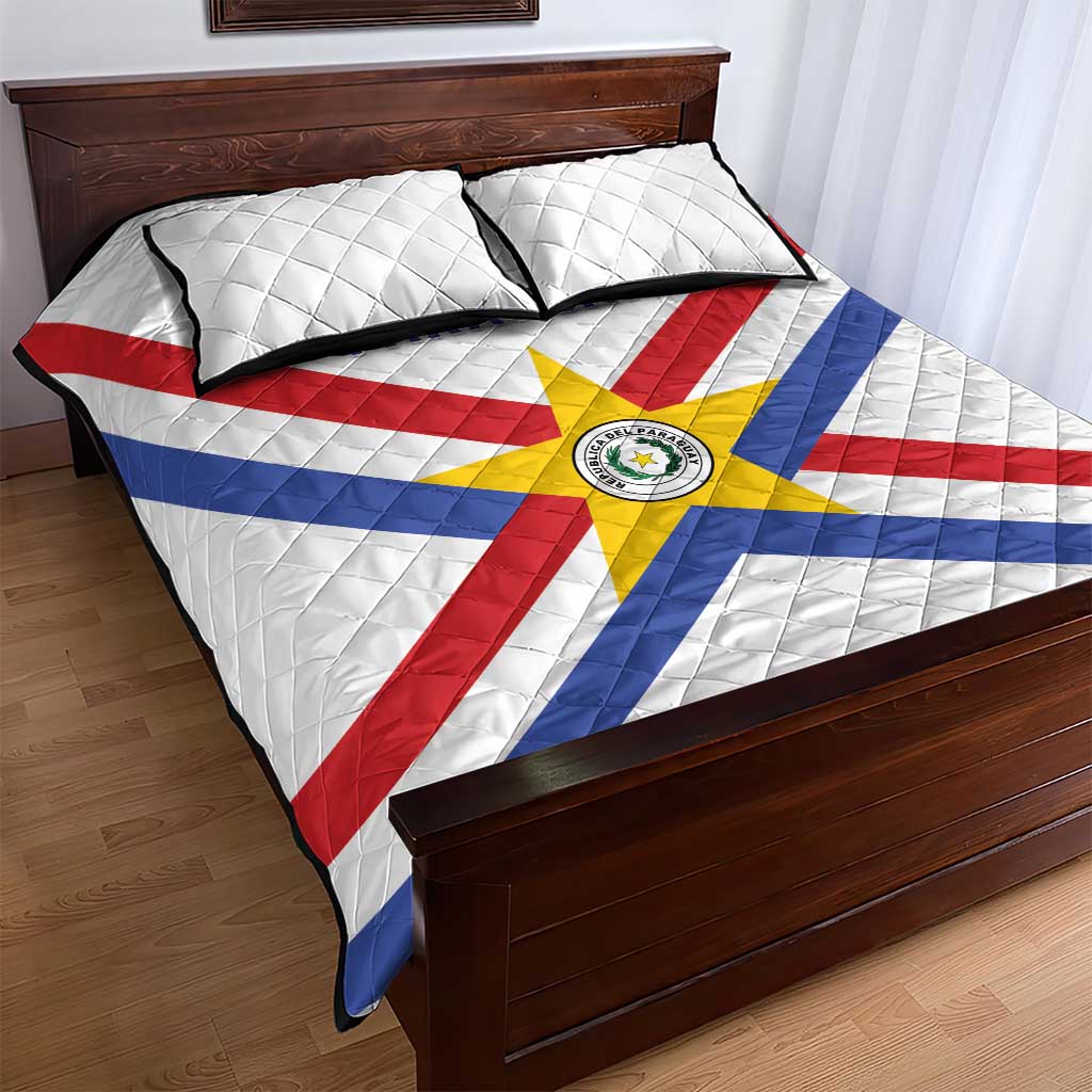 Paraguay Football Quilt Bed Set Unique Style