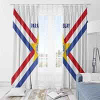 Paraguay Football Window Curtain Unique Style