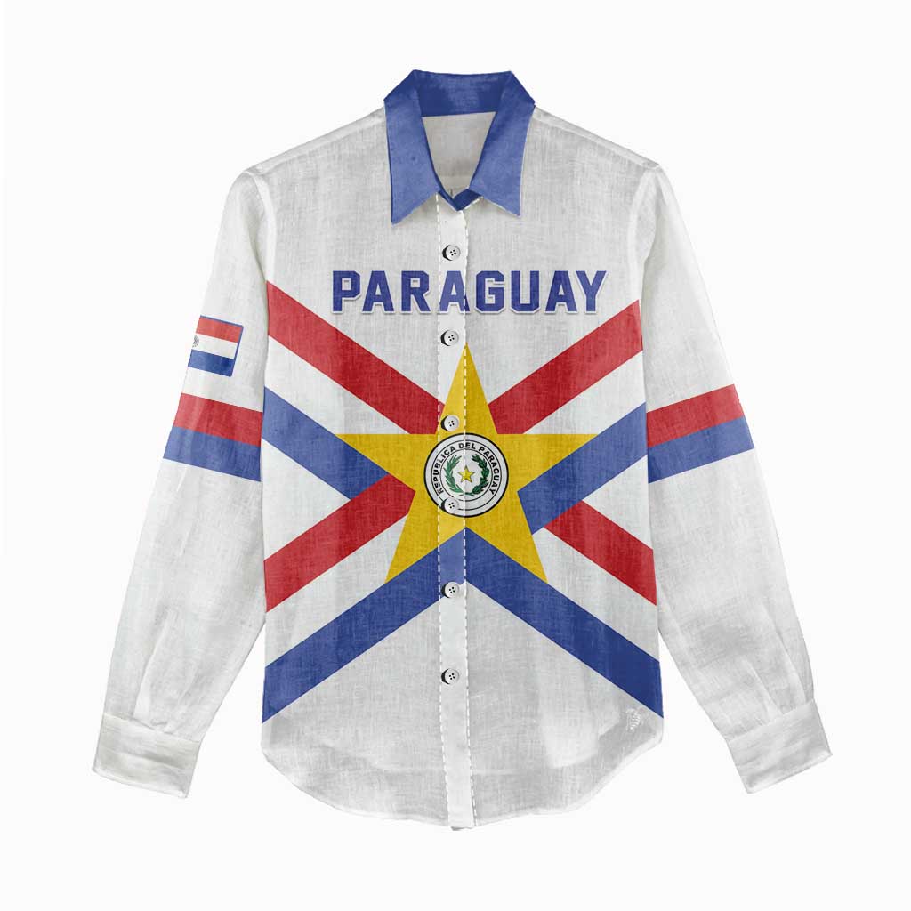 Custom Paraguay Football Women Casual Shirt Unique Style