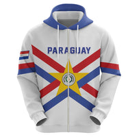 Custom Paraguay Football Zip Hoodie Unique Style