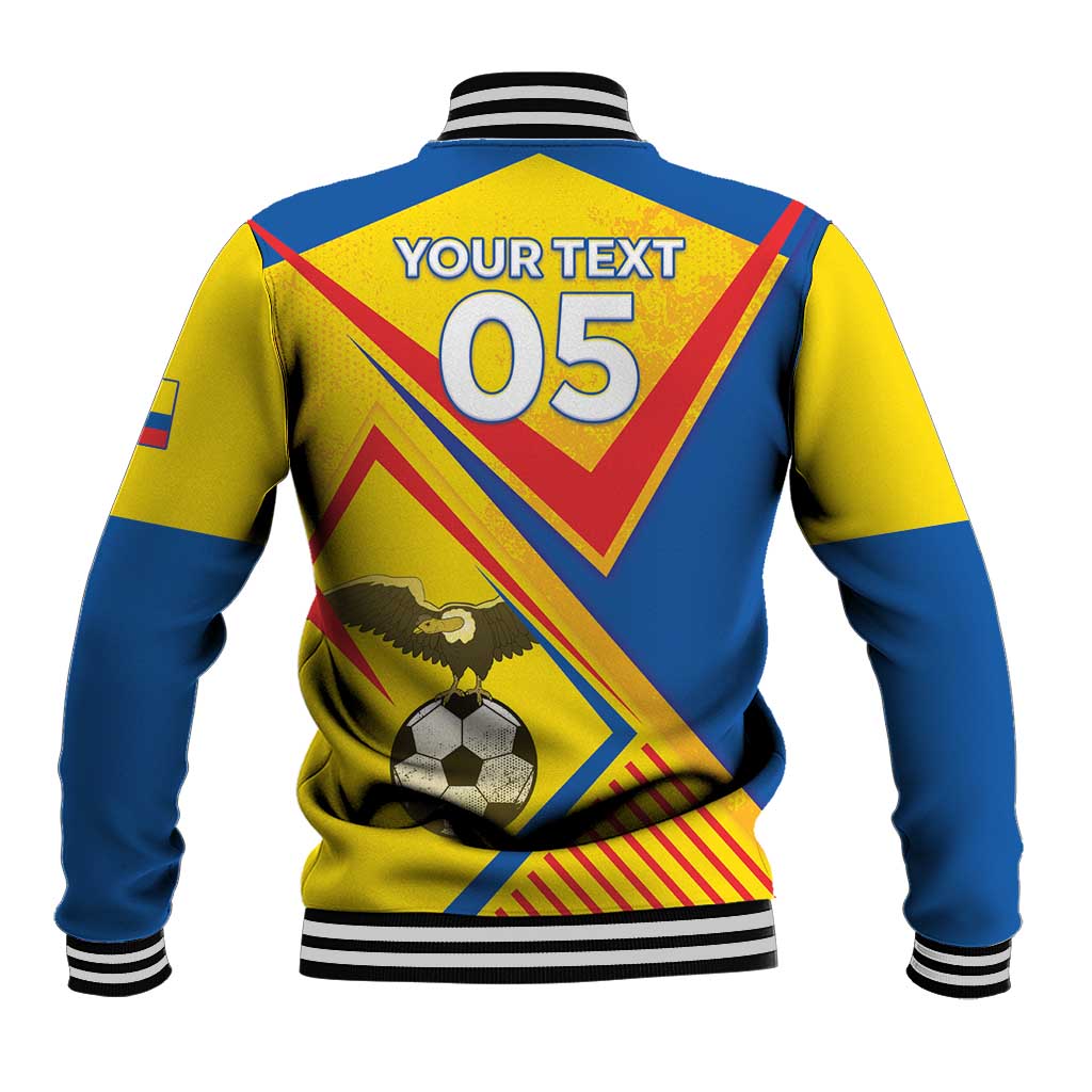 Custom Ecuador Football Baseball Jacket La Tricolor Sporty Style