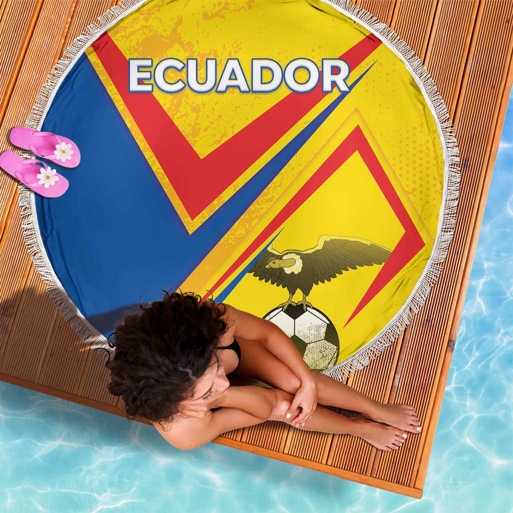 Ecuador Football Beach Blanket La Tricolor Sporty Style