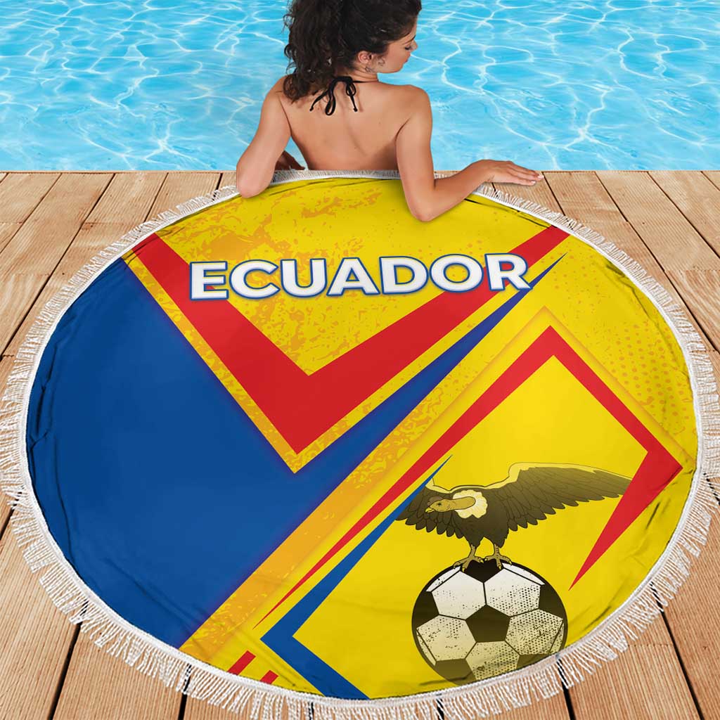 Ecuador Football Beach Blanket La Tricolor Sporty Style