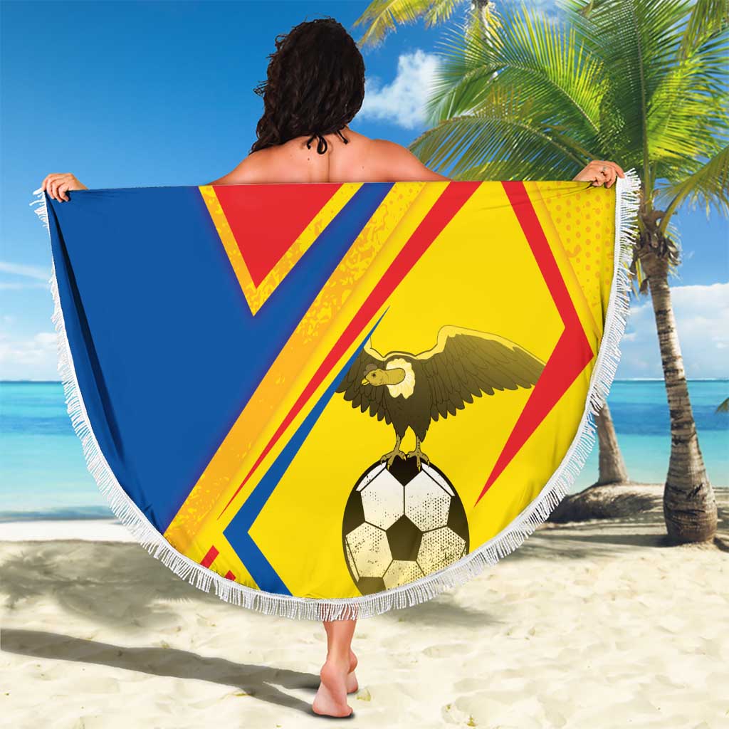 Ecuador Football Beach Blanket La Tricolor Sporty Style