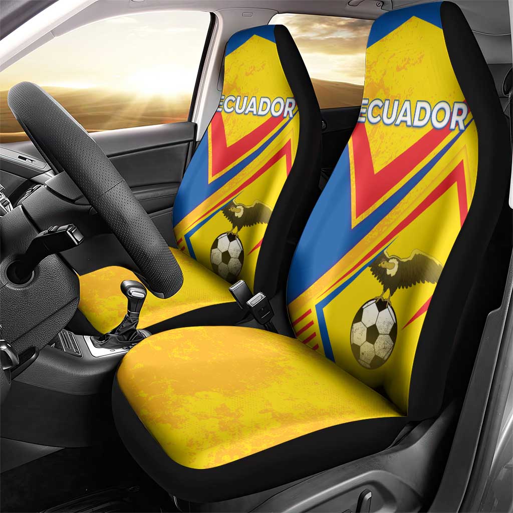 Ecuador Football Car Seat Cover La Tricolor Sporty Style