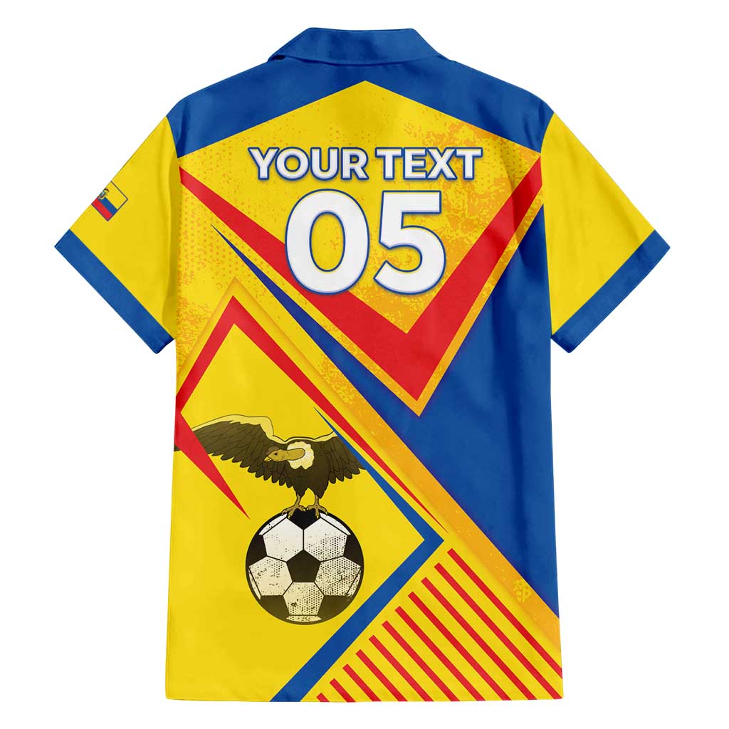 Custom Ecuador Football Family Matching Long Sleeve Bodycon Dress and Hawaiian Shirt La Tricolor Sporty Style