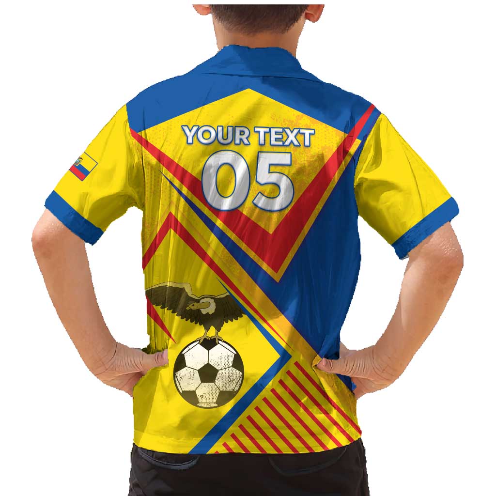 Custom Ecuador Football Family Matching Mermaid Dress and Hawaiian Shirt La Tricolor Sporty Style