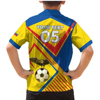 Custom Ecuador Football Family Matching Mermaid Dress and Hawaiian Shirt La Tricolor Sporty Style