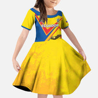Custom Ecuador Football Family Matching Tank Maxi Dress and Hawaiian Shirt La Tricolor Sporty Style