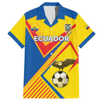 Custom Ecuador Football Family Matching Tank Maxi Dress and Hawaiian Shirt La Tricolor Sporty Style