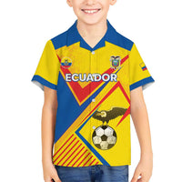 Custom Ecuador Football Hawaiian Shirt La Tricolor Sporty Style