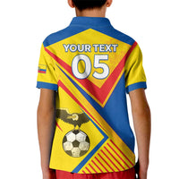 Custom Ecuador Football Kid Polo Shirt La Tricolor Sporty Style