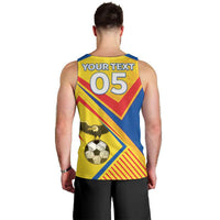 Custom Ecuador Football Men Tank Top La Tricolor Sporty Style