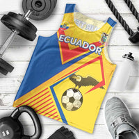 Custom Ecuador Football Men Tank Top La Tricolor Sporty Style