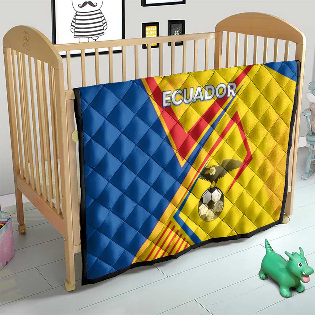 Ecuador Football Quilt La Tricolor Sporty Style