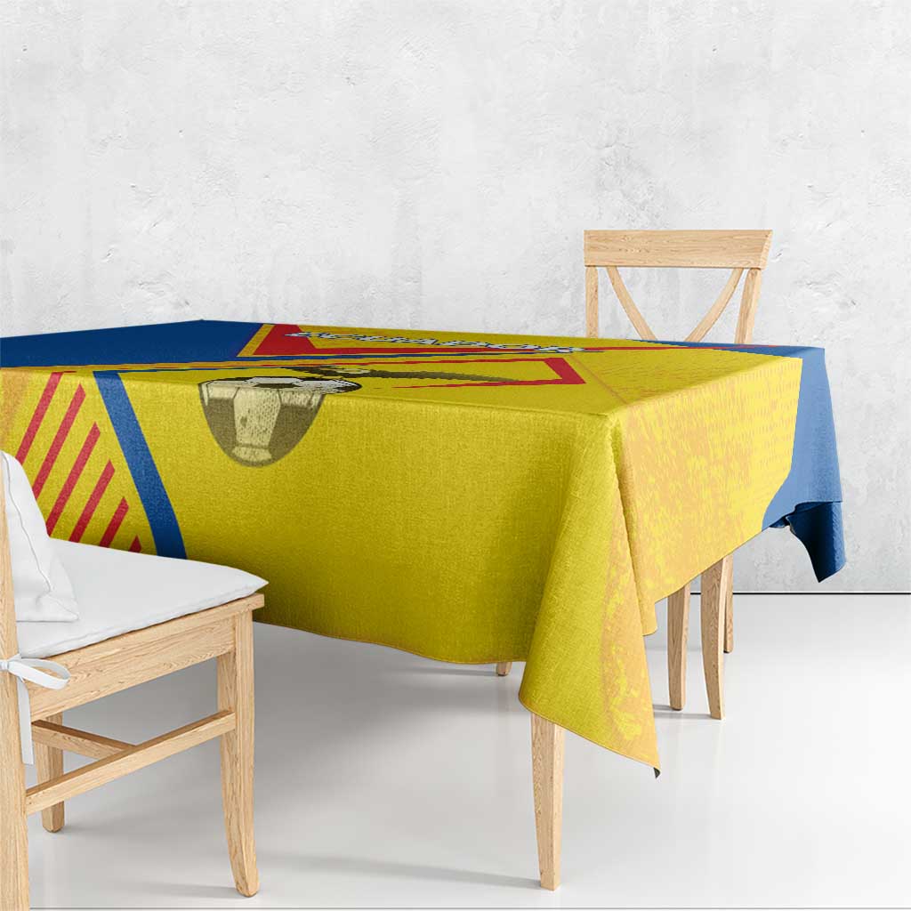 Ecuador Football Tablecloth La Tricolor Sporty Style