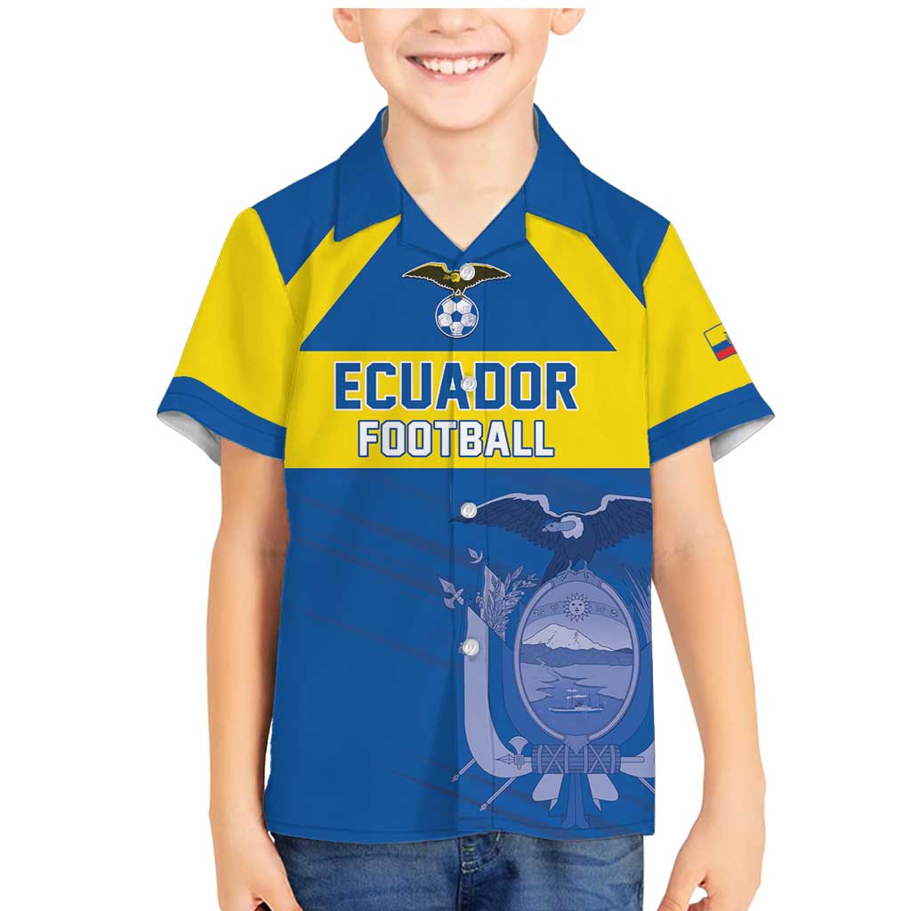Custom Ecuador Football Family Matching Mermaid Dress and Hawaiian Shirt Go Champions