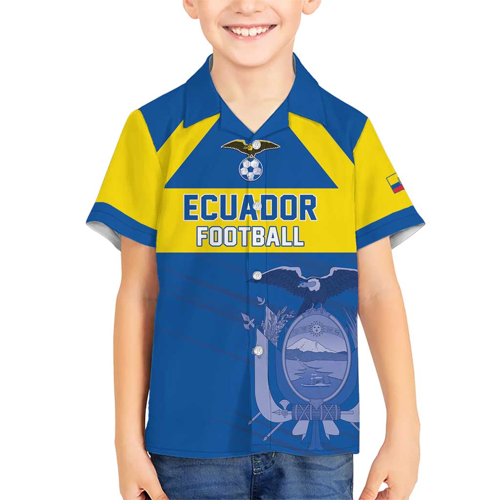 Custom Ecuador Football Hawaiian Shirt Go Champions