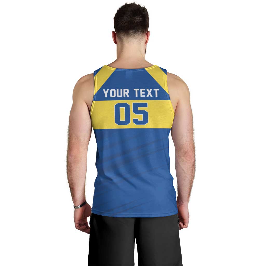 Custom Ecuador Football Men Tank Top Go Champions