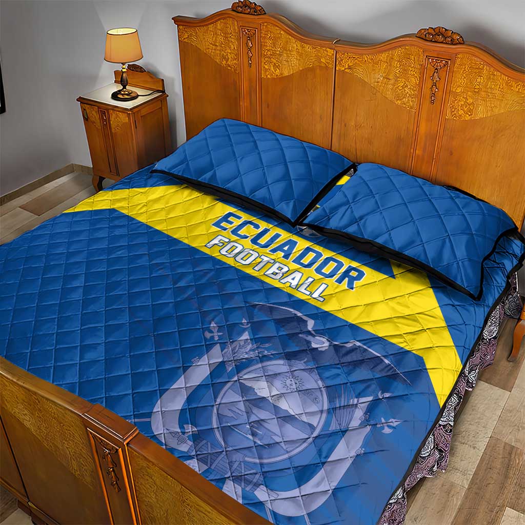 Ecuador Football Quilt Bed Set Go Champions