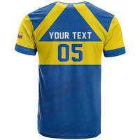 Custom Ecuador Football T Shirt Go Champions