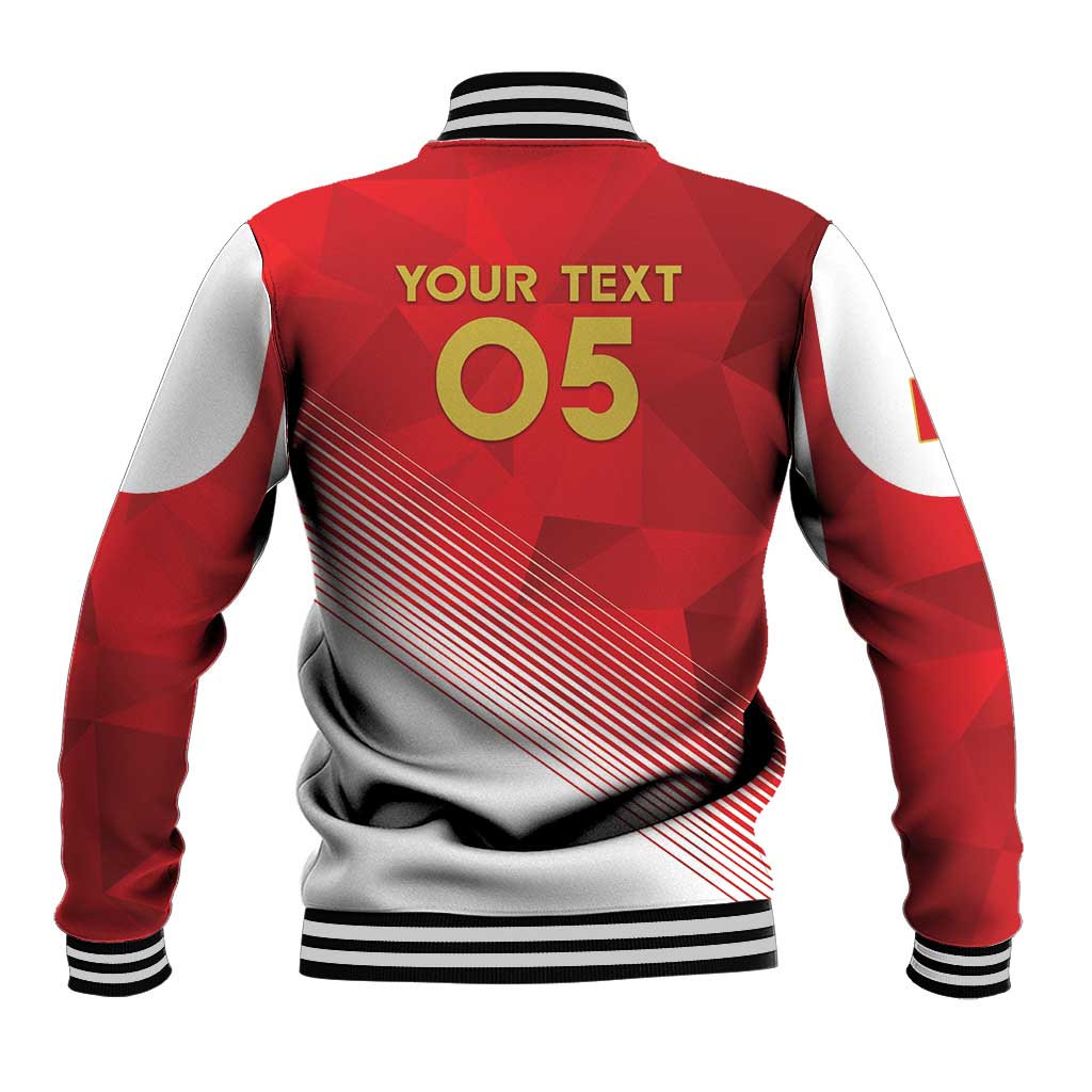 Custom Peru Football Baseball Jacket Sporty Style