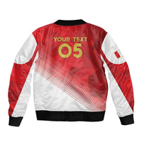 Custom Peru Football Bomber Jacket Sporty Style