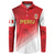Custom Peru Football Button Sweatshirt Sporty Style