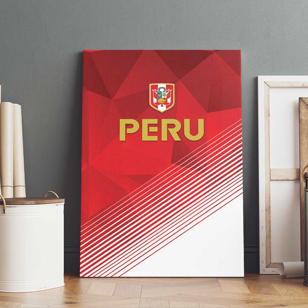 Peru Football Canvas Wall Art Sporty Style