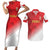 Custom Peru Football Couples Matching Short Sleeve Bodycon Dress and Hawaiian Shirt Sporty Style