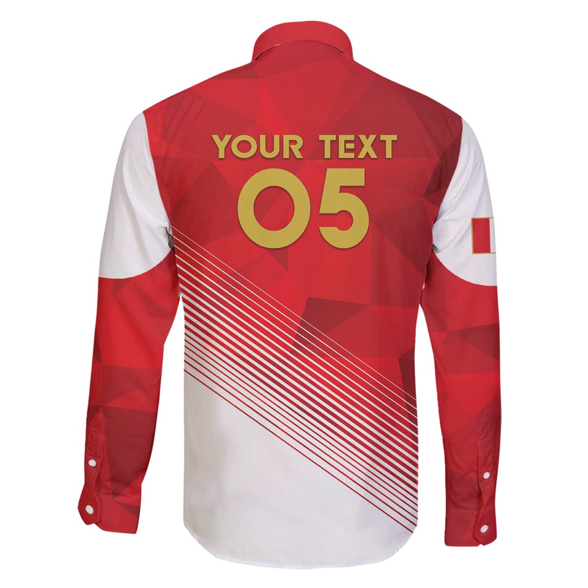 Custom Peru Football Family Matching Off The Shoulder Long Sleeve Dress and Hawaiian Shirt Sporty Style