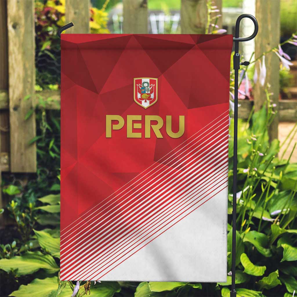 Peru Football Garden Flag Sporty Style