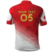 Custom Peru Football Polo Shirt Sporty Style