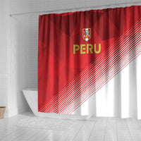 Peru Football Shower Curtain Sporty Style