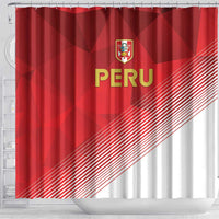 Peru Football Shower Curtain Sporty Style