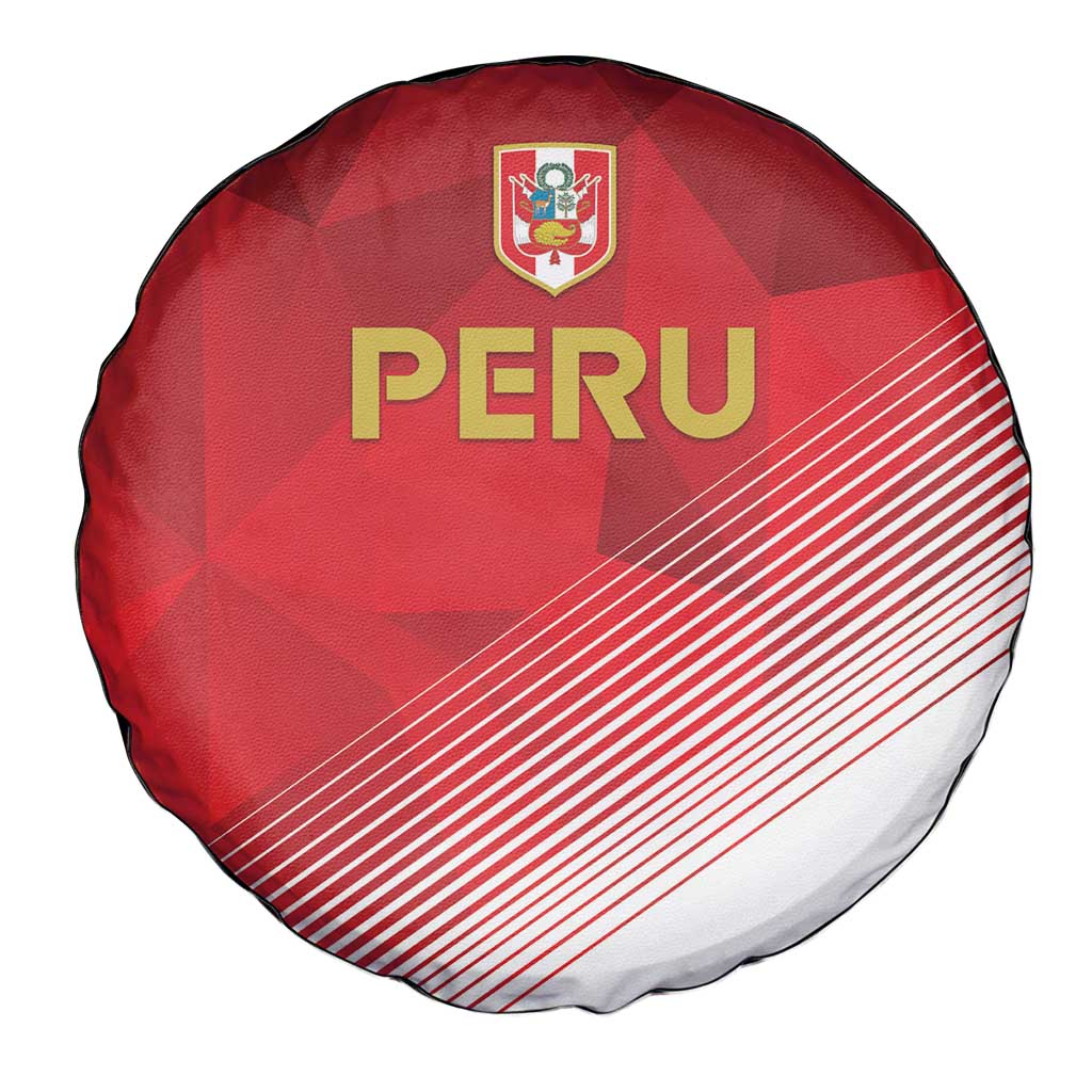 Peru Football Spare Tire Cover Sporty Style