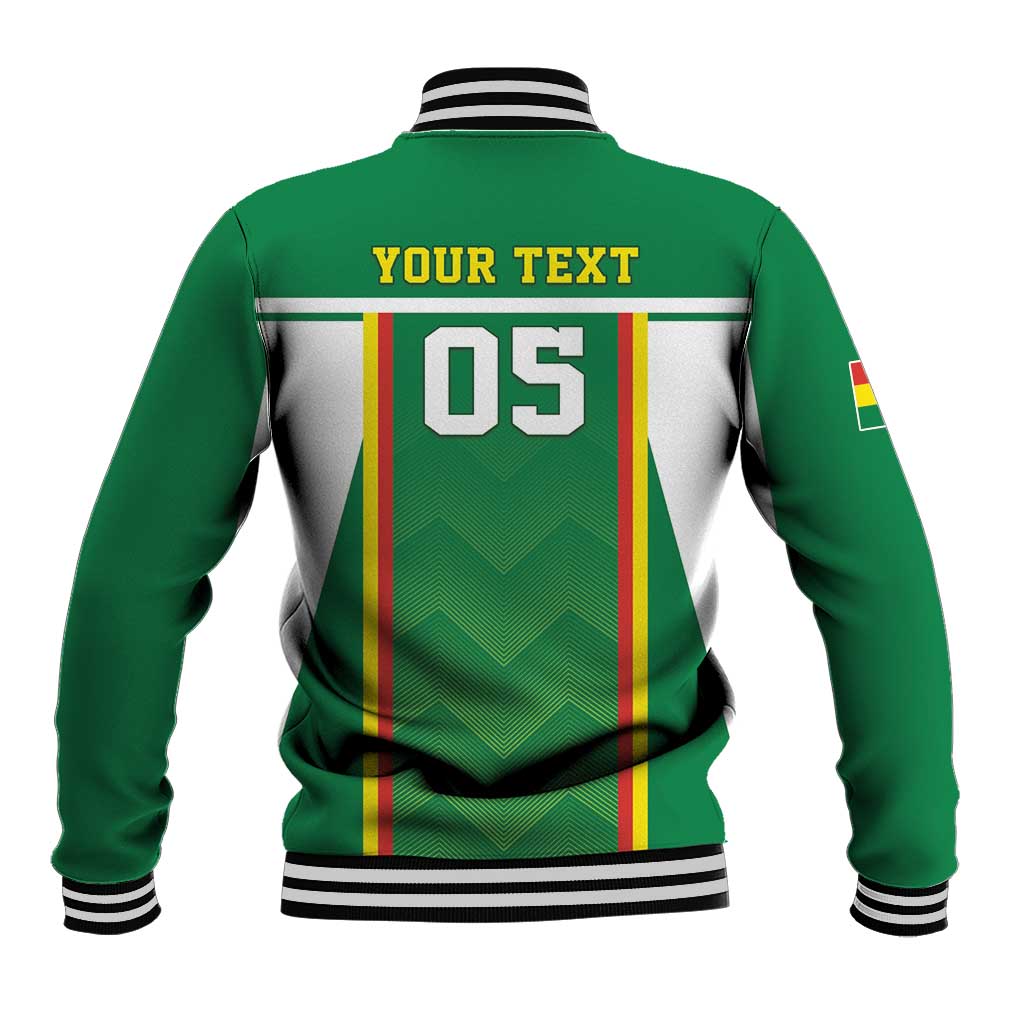 Custom Bolivia Football Baseball Jacket Go Champions La Verde Green Version