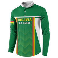 Custom Bolivia Football Button Sweatshirt Go Champions La Verde Green Version